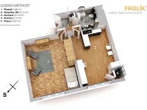 Pronájem bytu 1+1, Praha - Bubeneč, V. P. Čkalova, 55 m2