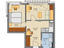 Prodej bytu 2+1, Praha, Bessemerova, 52 m2