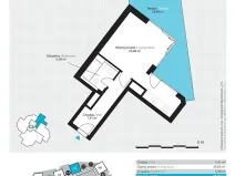 Pronájem bytu 1+kk, Praha - Žižkov, Malešická, 38 m2