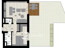 Prodej bytu 2+kk, Praha - Hrdlořezy, Mezitraťová, 60 m2