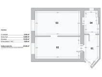 Pronájem bytu 1+1, Praha - Braník, Nad malým mýtem, 39 m2