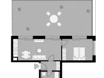 Pronájem bytu 2+kk, Hostivice, Cihlářská, 46 m2