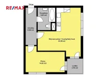 Pronájem bytu 2+kk, Poděbrady, Čechova, 54 m2