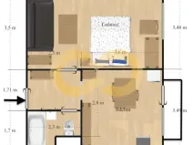 Prodej bytu 1+1, Větřní, Šumavská, 40 m2