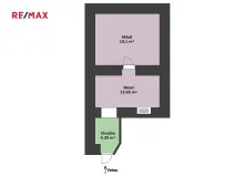 Pronájem kanceláře, Praha - Karlín, Sokolovská, 36 m2