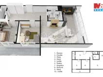 Prodej bytu 3+1, Slaný, Žižkova, 74 m2