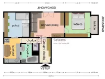 Pronájem bytu 3+1, Jindřichův Hradec, sídliště Vajgar, 64 m2