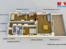 Prodej bytu 4+kk, Vochov, 82 m2