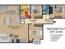 Prodej bytu 5+kk, Písek, Budějovická, 182 m2