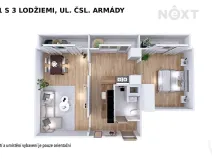 Prodej bytu 2+1, Šumperk, Čsl. armády, 56 m2