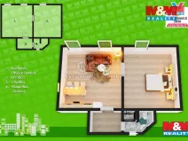 Pronájem bytu 1+1, Králíky, Jana Opletala, 38 m2