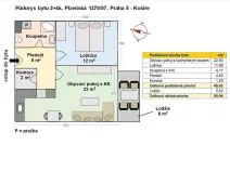 Pronájem bytu 2+kk, Praha - Košíře, Plzeňská, 45 m2