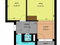 Prodej bytu 2+1, Poděbrady, Dr. Beneše, 68 m2