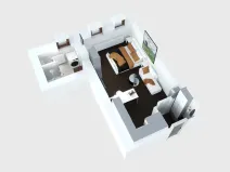 Prodej bytu 1+kk, Janov nad Nisou - Hrabětice, 28 m2