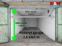 Prodej garáže, Hradec Králové - Pražské Předměstí, 18 m2
