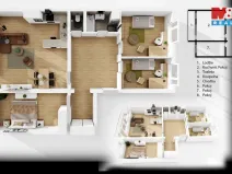 Prodej bytu 4+kk, Praha - Stodůlky, Píškova, 86 m2