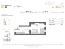 Prodej bytu 1+kk, Praha - Vinohrady, Velehradská, 33 m2