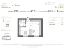 Prodej bytu 1+kk, Praha - Sedlec, Suchdolská, 27 m2