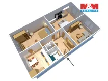 Prodej bytu 3+1, Jirkov, Alešova, 85 m2