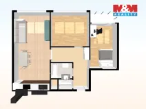 Pronájem bytu 3+kk, Praha - Modřany, Hasova, 65 m2