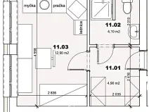 Prodej bytu 1+kk, Mšené-lázně, Mládežnická, 22 m2