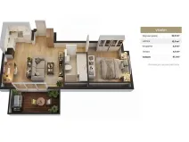 Pronájem bytu 2+kk, Praha - Libeň, Davídkova, 38 m2