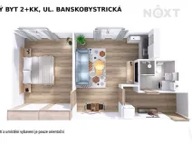 Prodej bytu 2+kk, Šumperk, Banskobystrická, 44 m2