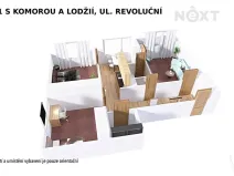 Pronájem bytu 3+1, Šumperk, Revoluční, 75 m2