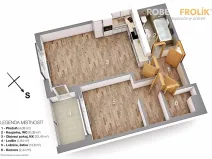 Pronájem bytu 2+kk, Praha - Ruzyně, Stočesova, 51 m2