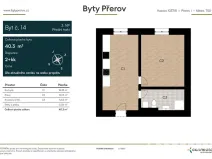 Prodej bytu 2+kk, Přerov - Přerov I-Město, Husova, 40 m2