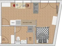 Pronájem bytu 1+kk, Milevsko, 5. května, 32 m2