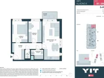 Prodej bytu 3+kk, Kladno, Ke stadionu, 62 m2