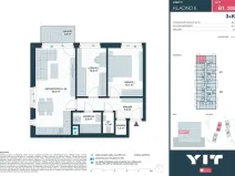 Prodej bytu 3+kk, Kladno, Ke stadionu, 61 m2