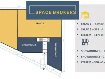 Pronájem obchodního prostoru, Zlatníky-Hodkovice, Technologická, 1016 m2