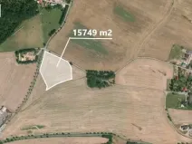 Prodej podílu pole, Davle, 5249 m2