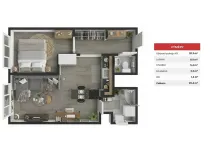 Pronájem bytu 2+kk, Praha - Chodov, Zdiměřická, 42 m2