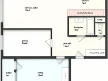 Pronájem bytu 3+1, Praha - Vokovice, Tobrucká, 67 m2