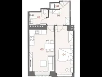 Prodej bytu 2+kk, Praha - Žižkov, Jana Želivského, 50 m2