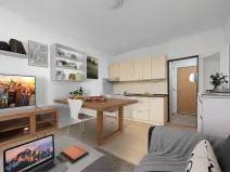 Pronájem bytu 1+kk, Velké Hamry, 25 m2