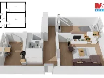 Prodej bytu 2+1, Jablonec nad Nisou - Mšeno nad Nisou, Palackého, 55 m2