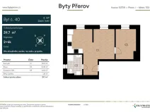 Prodej bytu 2+kk, Přerov - Přerov I-Město, Husova, 40 m2