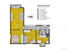 Pronájem bytu 3+1, Praha - Braník, Žalmanova, 67 m2