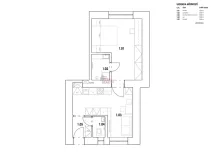 Pronájem bytu 2+kk, Ostrava, Myslbekova, 43 m2