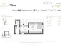 Prodej bytu 1+1, Praha - Sedlec, Suchdolská, 27 m2