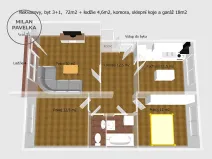 Prodej bytu 3+1, Nekvasovy, 72 m2