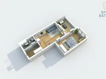 Pronájem bytu 2+kk, Bystřice pod Hostýnem, Sídliště, 52 m2