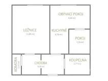 Prodej bytu 2+kk, Ústí nad Labem, Šrámkova, 40 m2