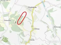 Prodej podílu pole, Chotiněves, 3830 m2
