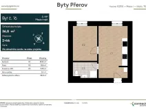 Prodej bytu 2+kk, Přerov - Přerov I-Město, Husova, 37 m2