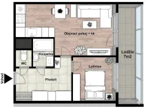 Prodej bytu 2+kk, Kralupy nad Vltavou, sídl. Hůrka, 39 m2